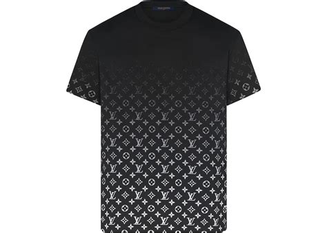 louis vuitton lvse monogram gradient t-shirt black/white|Embossed LV T.